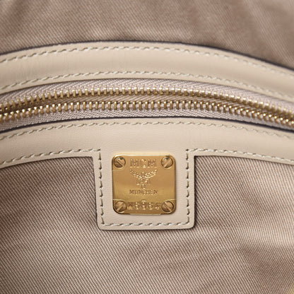 MCM Visetos Medium Crossbody Pouch Beige 5 of 9