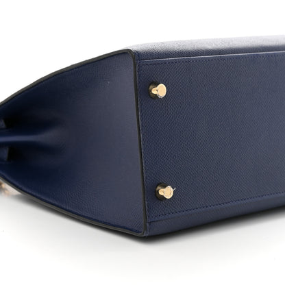 Hermes Epsom Kelly Sellier 32 Bleu Saphir 9 of 11