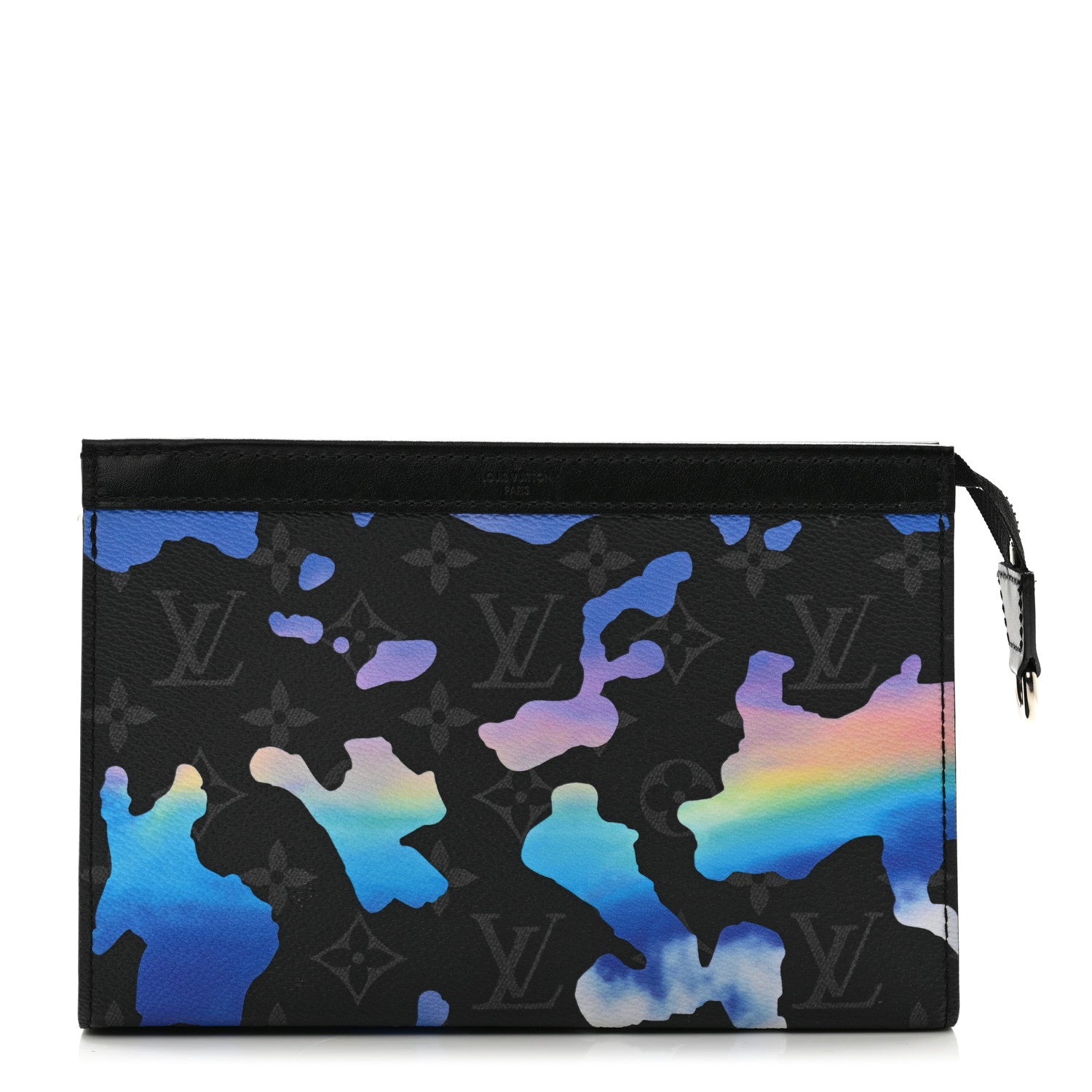 Louis Vuitton Monogram Eclipse Sunrise Room With A View Gaston Wearable Wallet Blue Purple 1 of 8