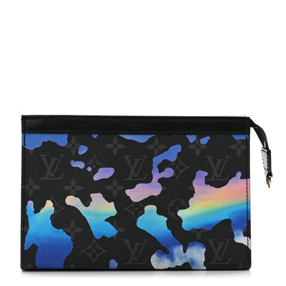 Louis Vuitton Monogram Eclipse Sunrise Room With A View Gaston Wearable Wallet Blue Purple 1 of 8