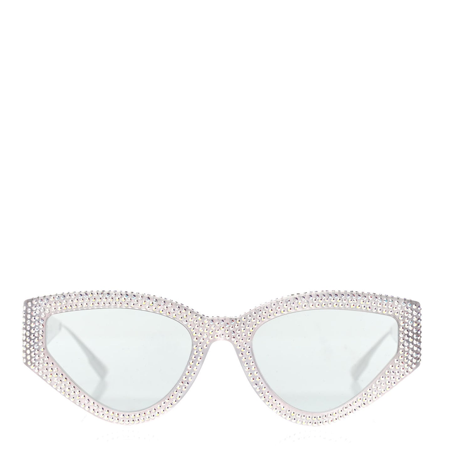 Acetate Crystal CatStyleDior1S Sunglasses Silver