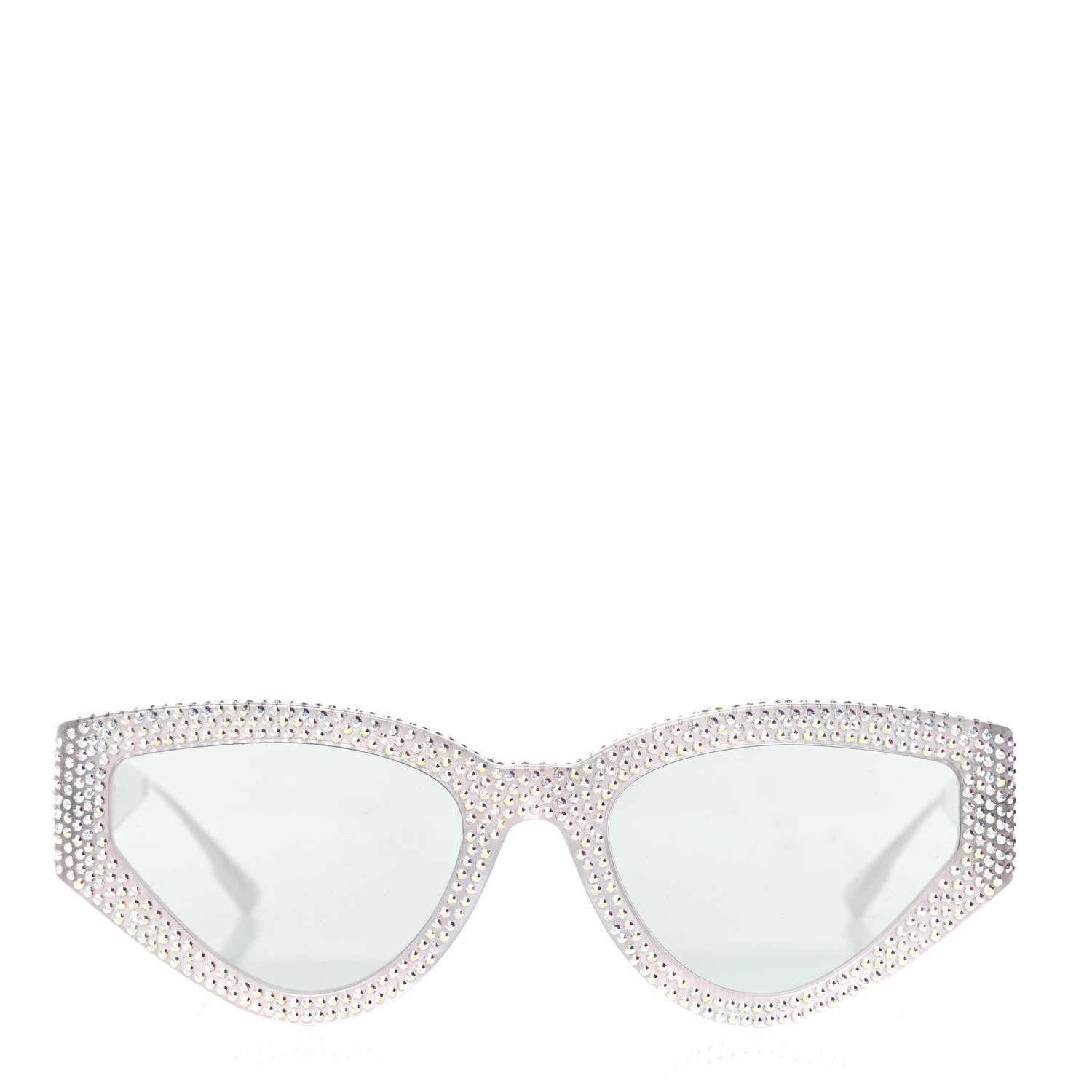Christian Dior Acetate Crystal CatStyleDior1S Sunglasses Silver 2 of 4
