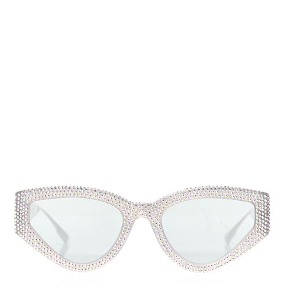 Christian Dior Acetate Crystal CatStyleDior1S Sunglasses Silver 2 of 4