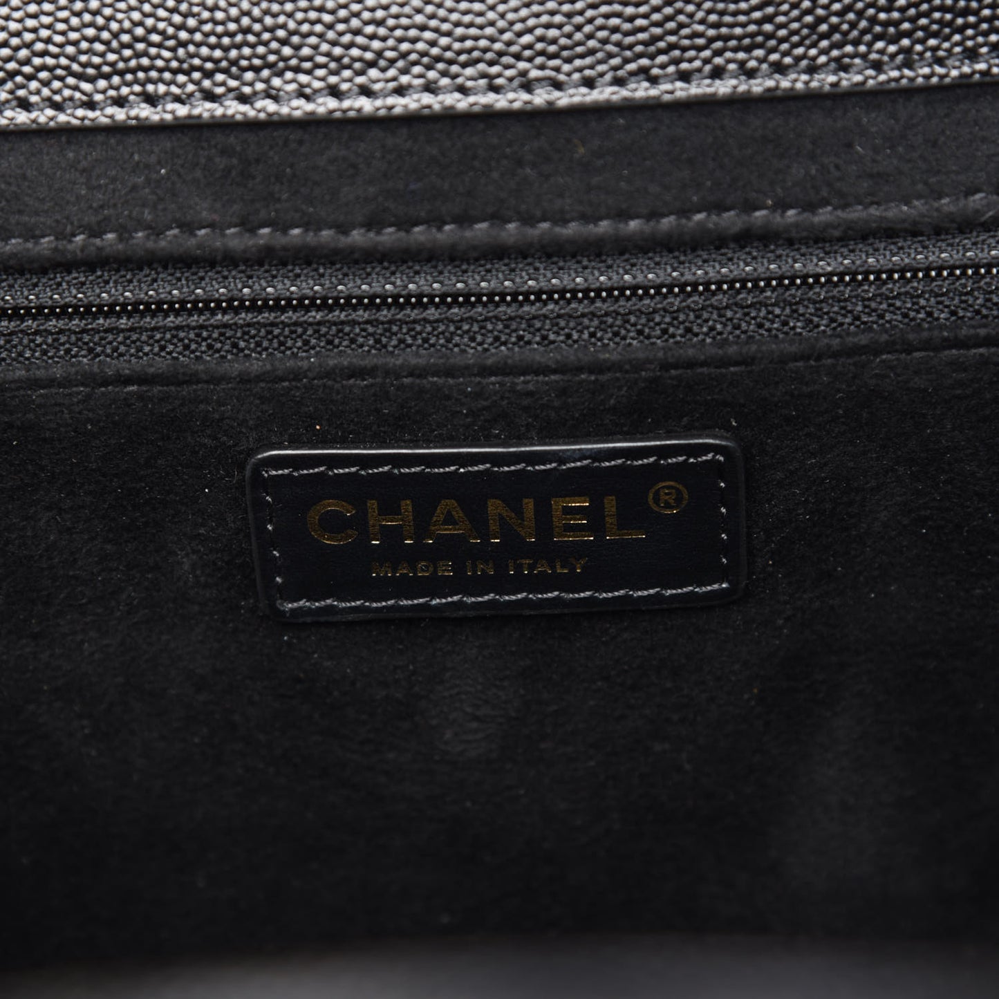 Caviar Small Studded Deauville Tote Black