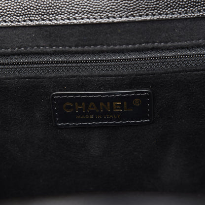 Chanel Caviar Small Studded Deauville Tote Black 6 of 9