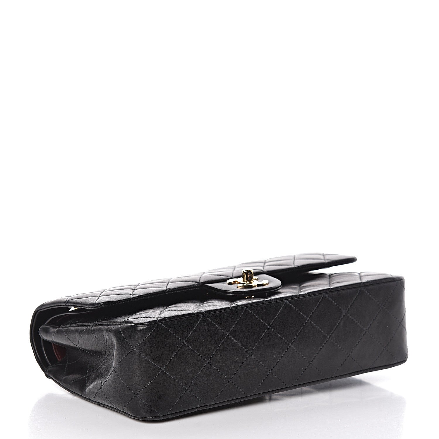 Chanel Lambskin Quilted Medium Double Flap Black 4 of 16