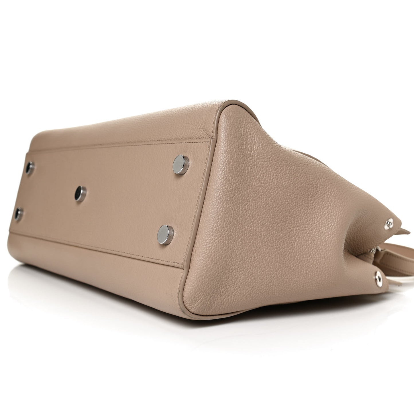 Calfskin Medium Rive Gauche Cabas Dark Beige