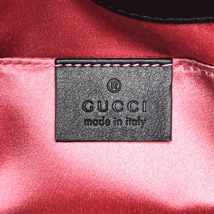 Gucci Velvet Matelasse Mini GG Marmont Shoulder Bag Black 6 of 7