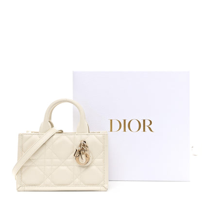 Christian Dior Calfskin Macrocannage Mini Book Tote Latte 11 of 11