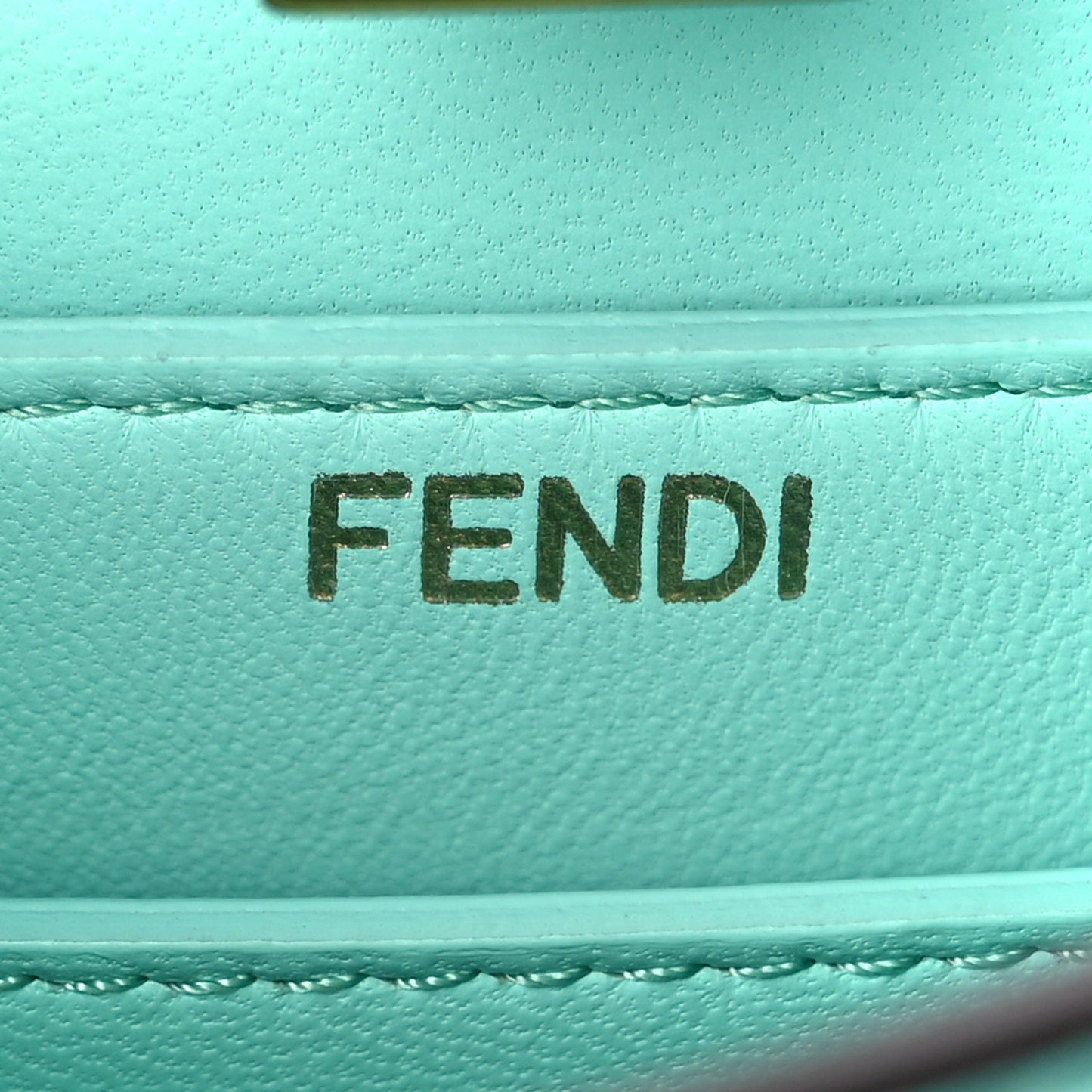 Shiny Nappa Petite Peekaboo I SEE U Satchel Spring Turquoise