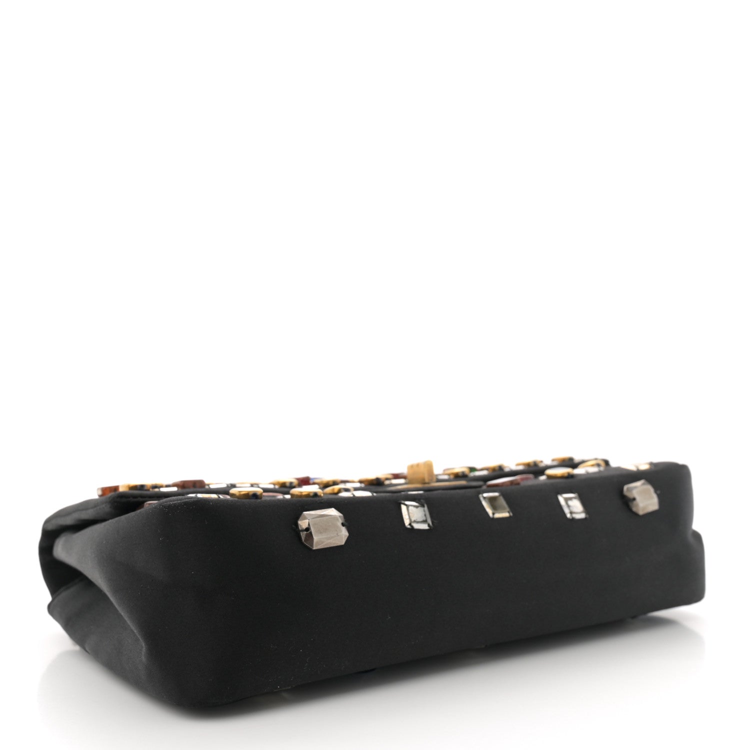 Chanel Satin Gripoix Paris Byzance 2.55 Reissue 225 Flap Black 4 of 13