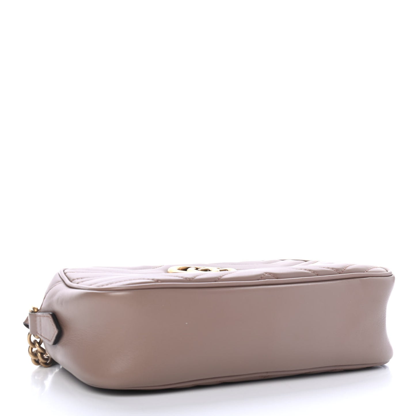 Calfskin Matelasse Small GG Marmont Chain Shoulder Bag Porcelain Rose