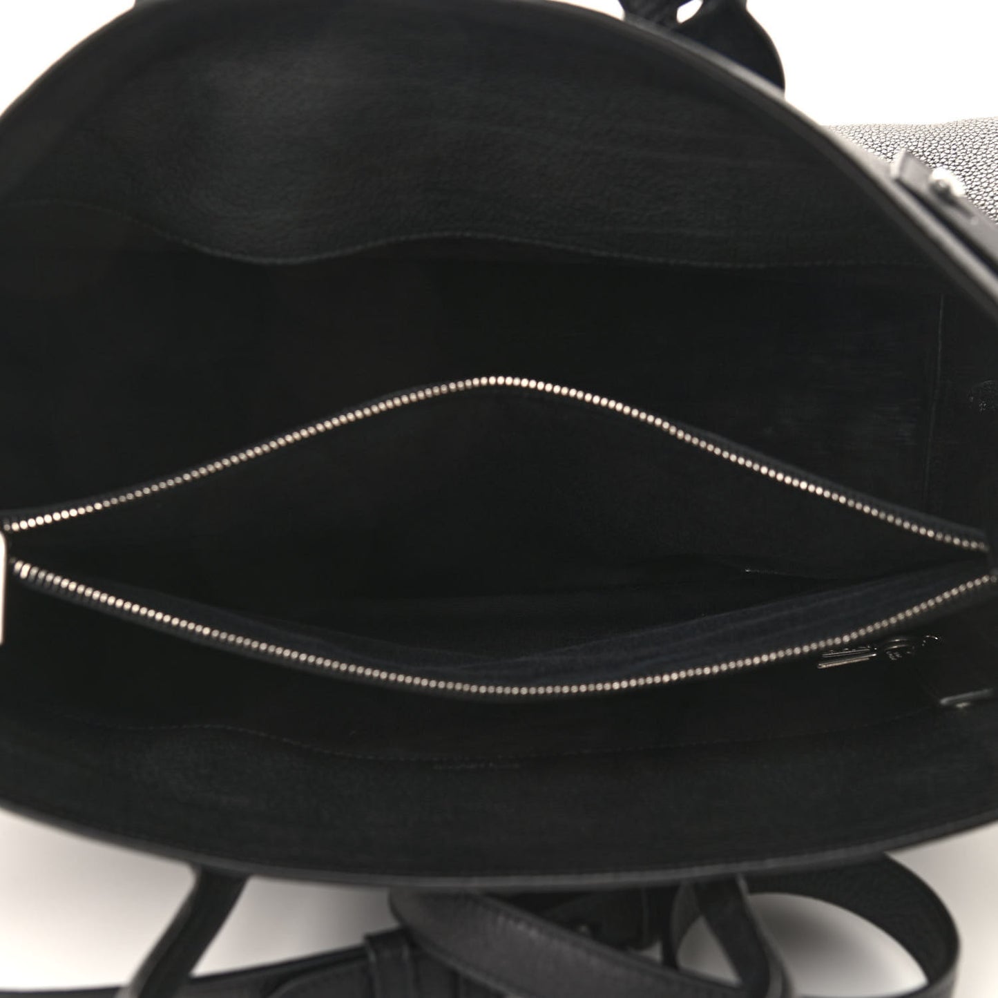 Grained Calfskin Medium Souple Sac De Jour Black