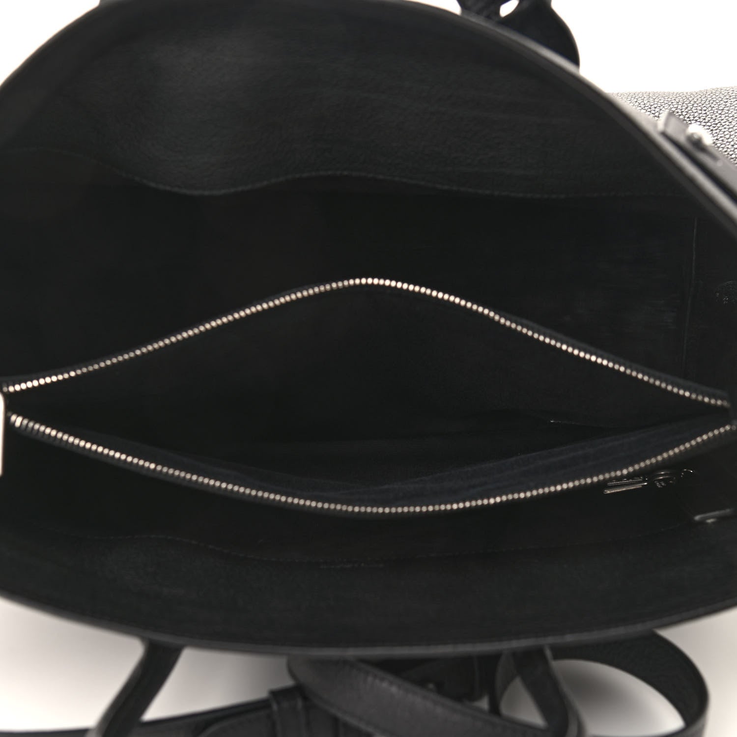 Saint Laurent Grained Calfskin Medium Souple Sac De Jour Black 4 of 8
