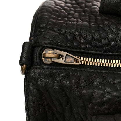 Alexander Wang Pebbled Lambskin Rocco Black Antique Brass Hardware 10 of 15