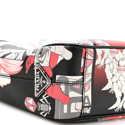 Prada X JAMES JEAN Vitello DNA Flat Messenger Bag Black 10 of 11