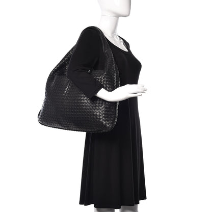 Bottega Veneta Nappa Intrecciato Maxi Veneta Hobo Black 2 of 18