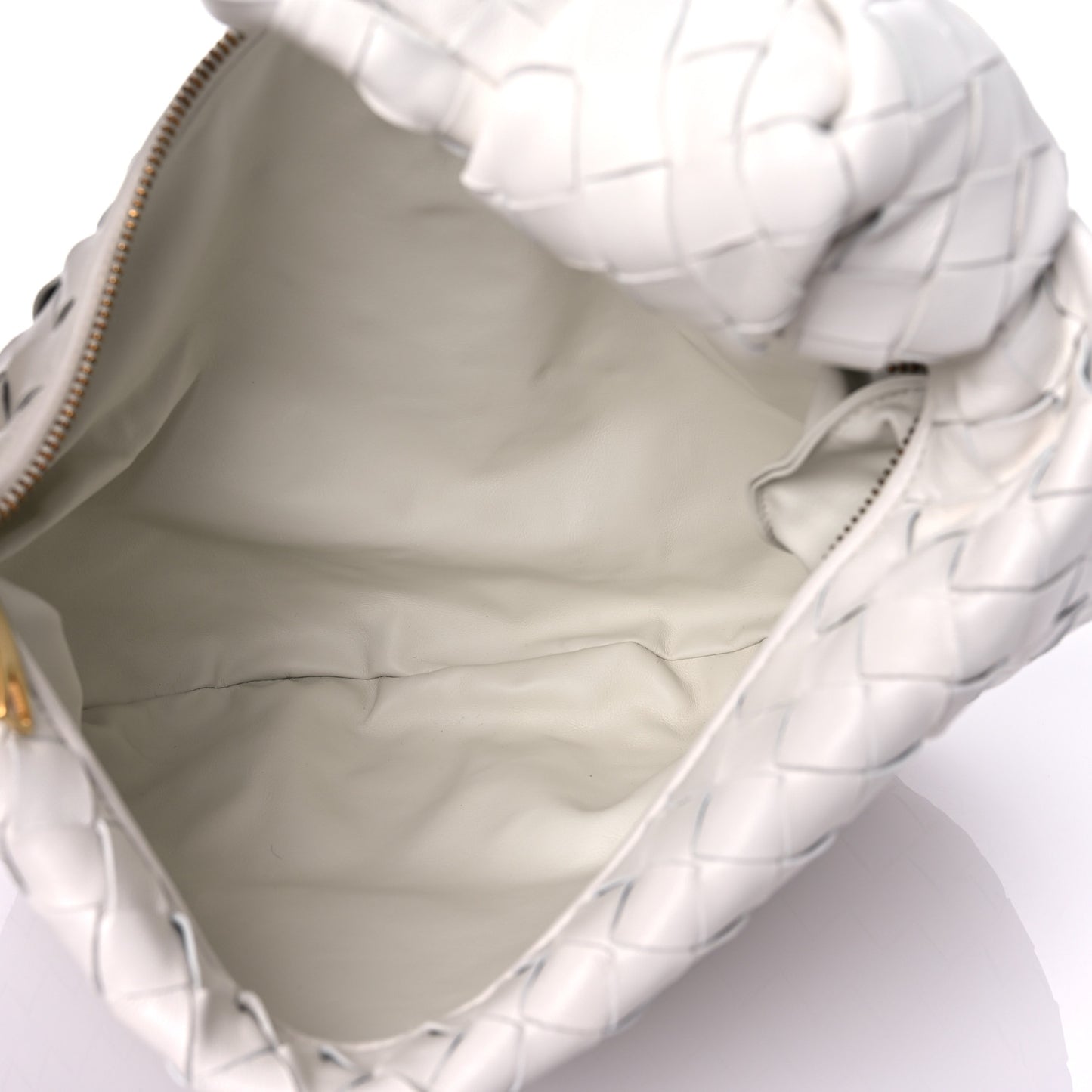 Nappa Intrecciato Teen Jodie Hobo White