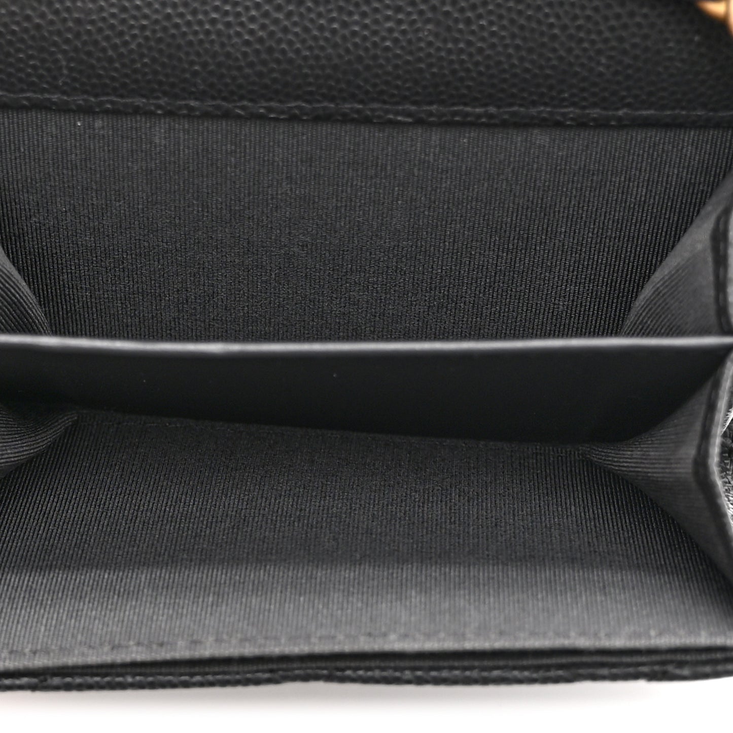 Caviar Quilted Bracelet On Chain Clutch Grey