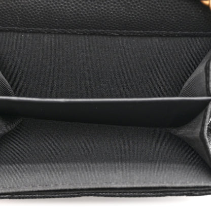 Chanel Caviar Quilted Bracelet On Chain Clutch Grey 4 of 10