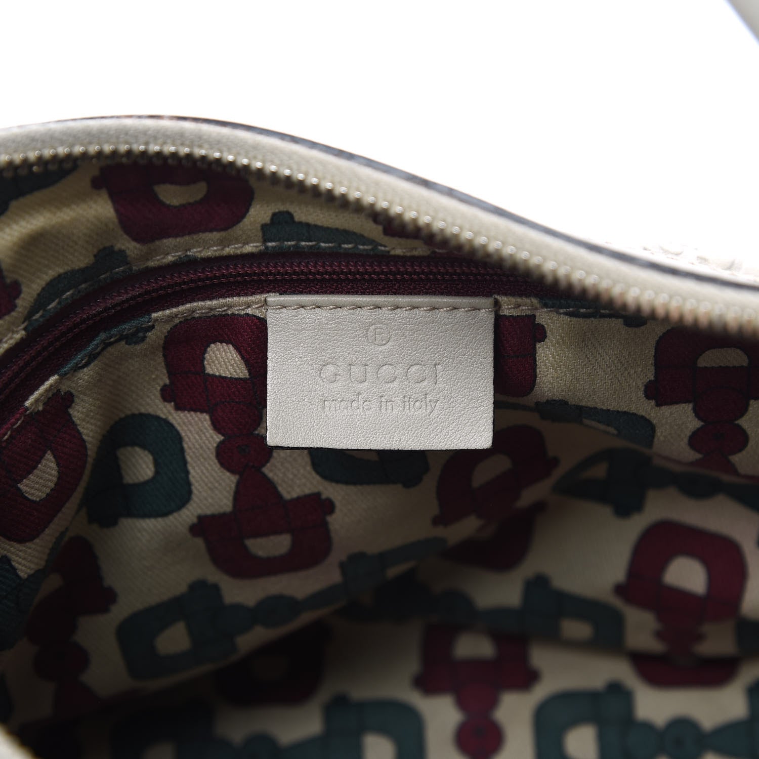 Gucci Guccissima Medium D Gold Hobo Off White 6 of 14