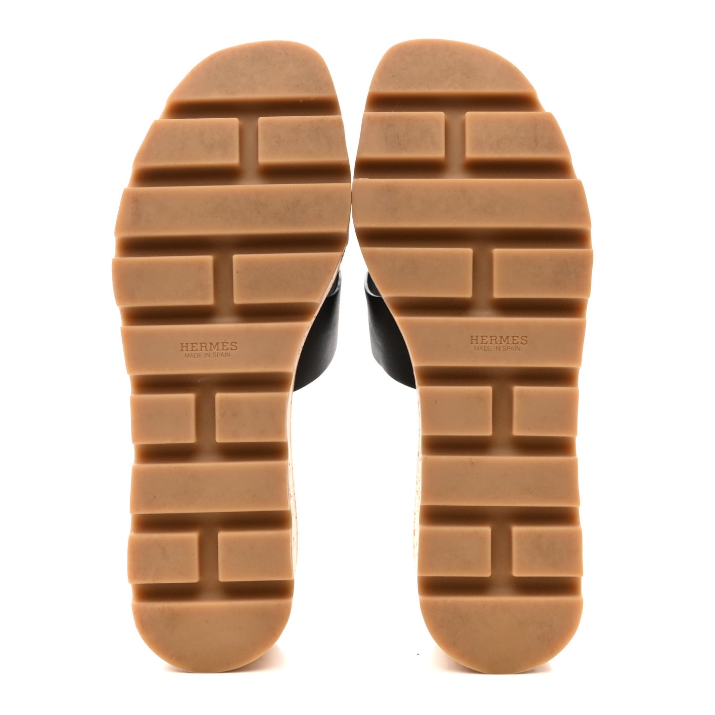 Calfskin Cork Eze 30 Sandals 37 Black