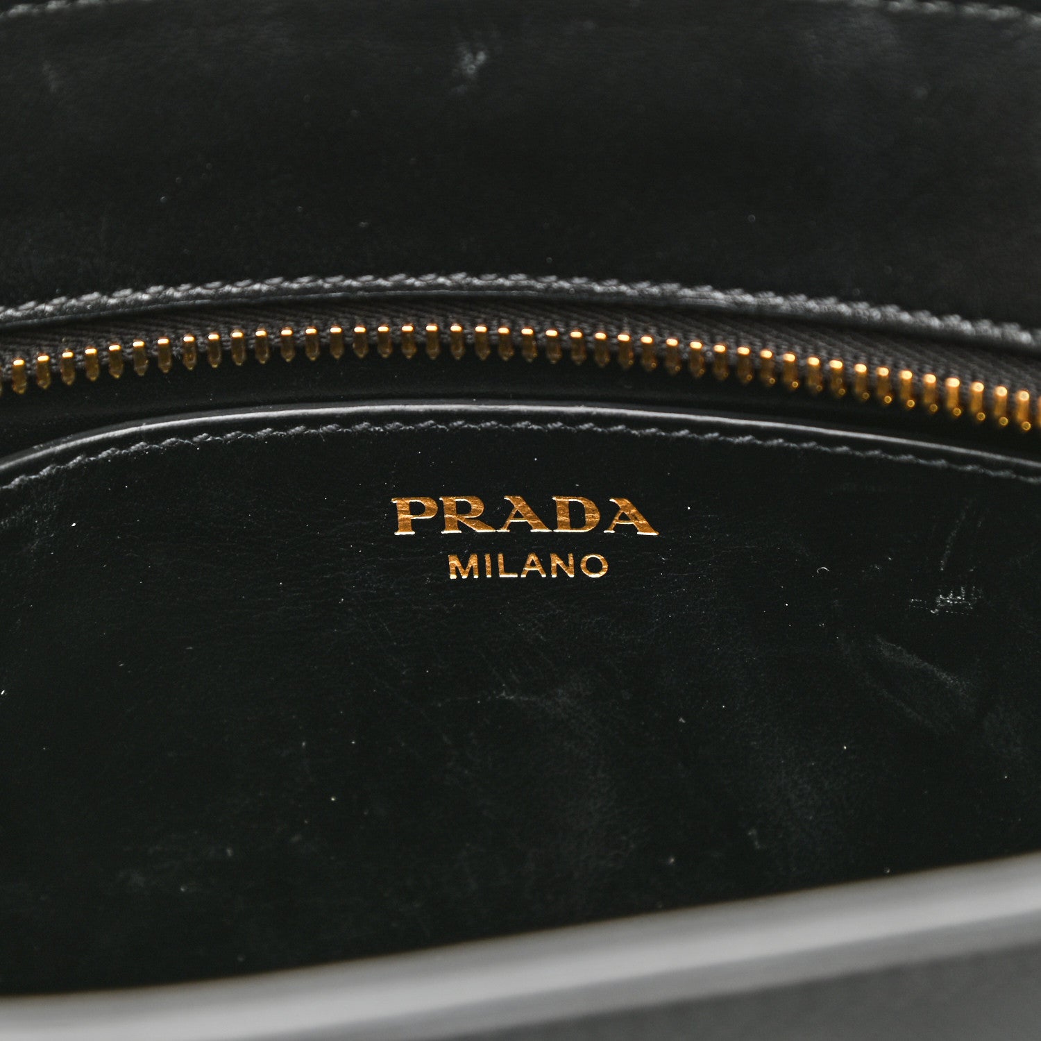 Prada Saffiano City Calfskin Esplanade Crossbody Bag Black 6 of 10