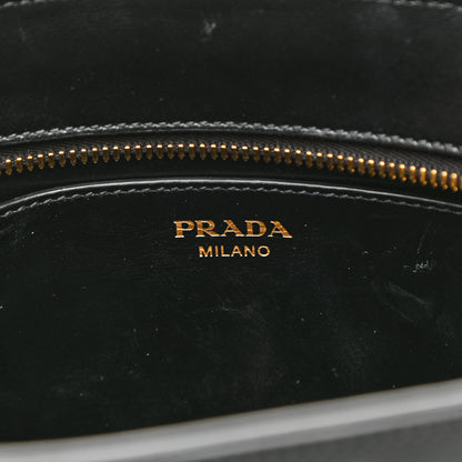 Prada Saffiano City Calfskin Esplanade Crossbody Bag Black 6 of 10