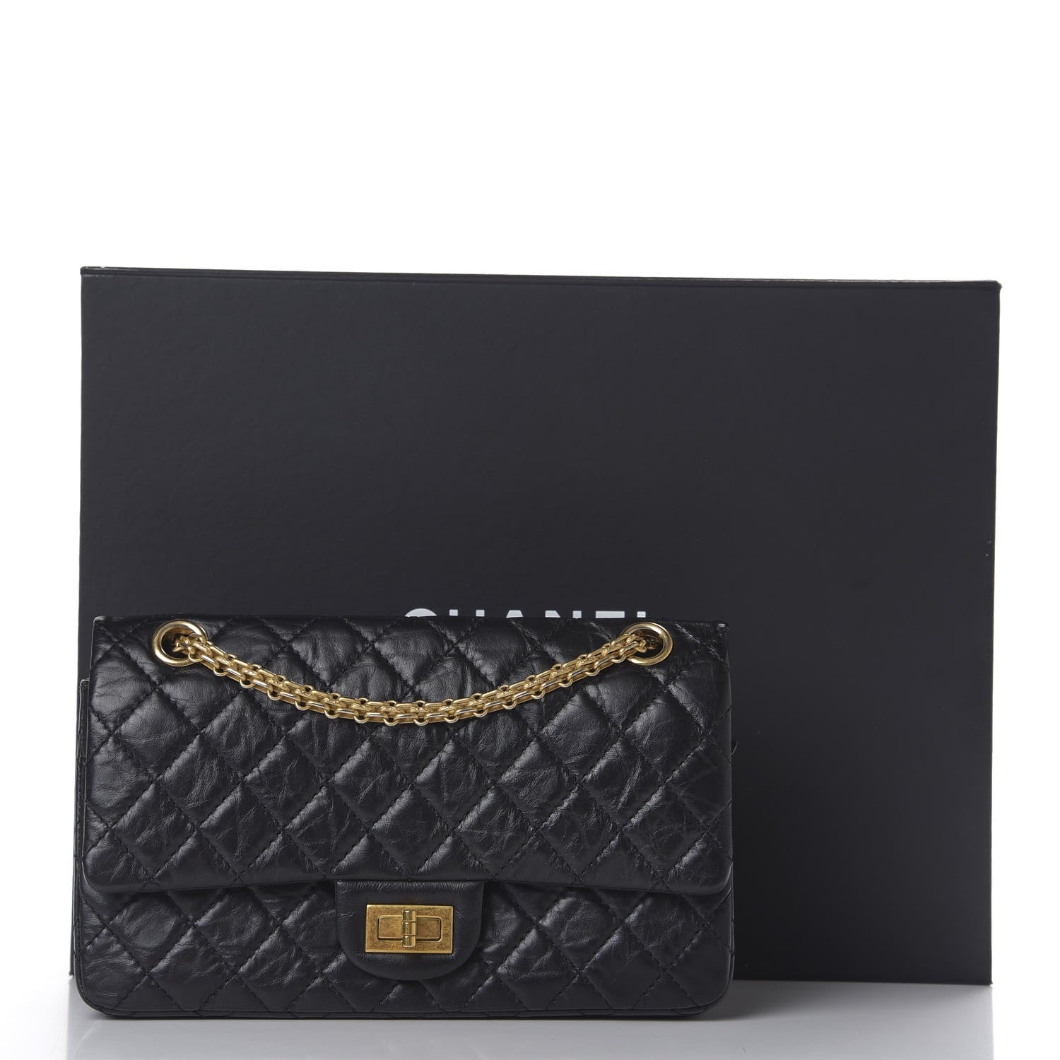 Chanel Aged Calfskin Quilted 2.55 Reissue 225 Flap Black 10 of 10