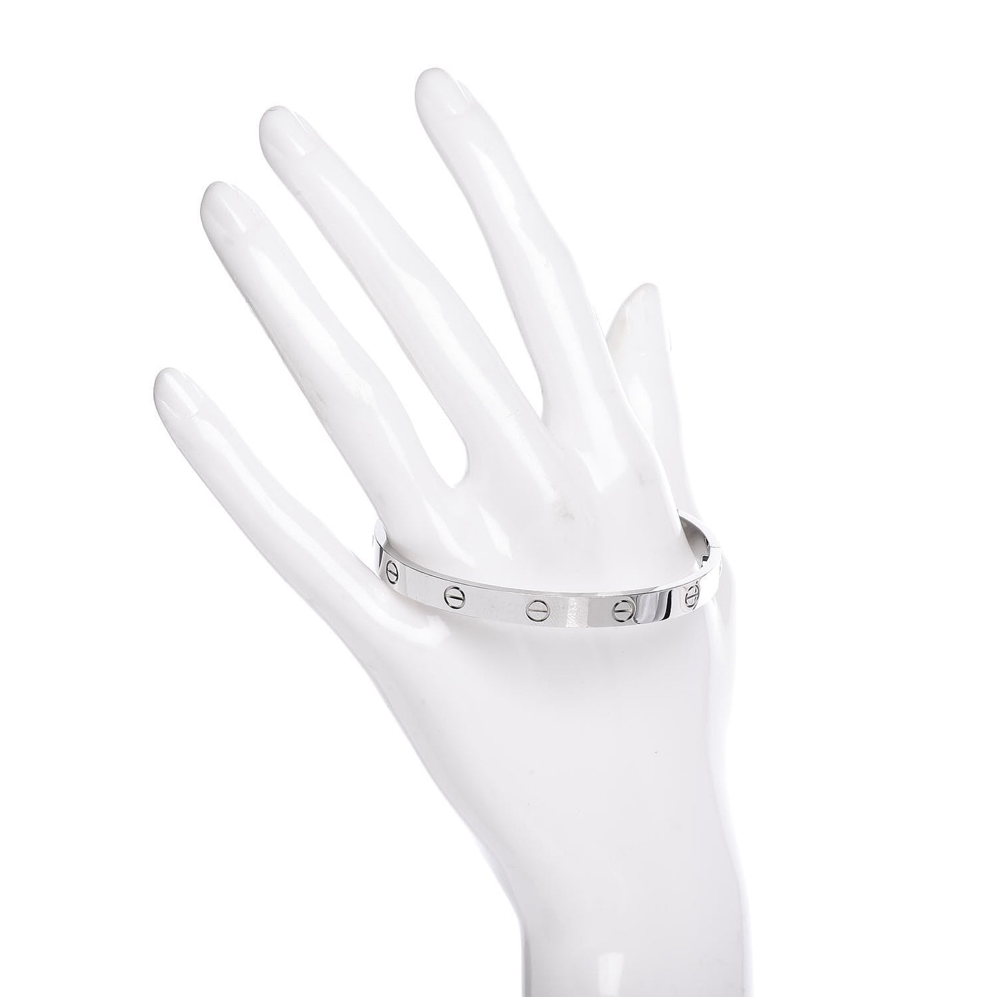 18K White Gold LOVE Bracelet 18