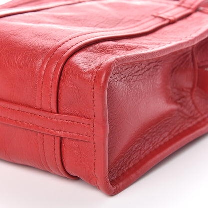 Balenciaga Agneau Arena XXS Bazar Shopper Tote Rouge Cardinal 6 of 9