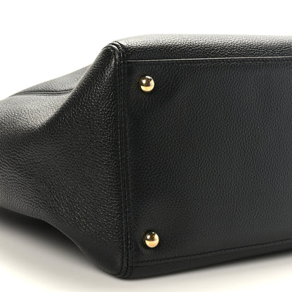 Chanel Calfskin Cerf Executive Shopper Tote Black 8 of 9