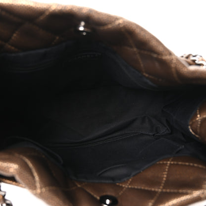 Chanel Metallic Caviar Quilted Large Timeless CC Soft Tote Bronze 5 of 10