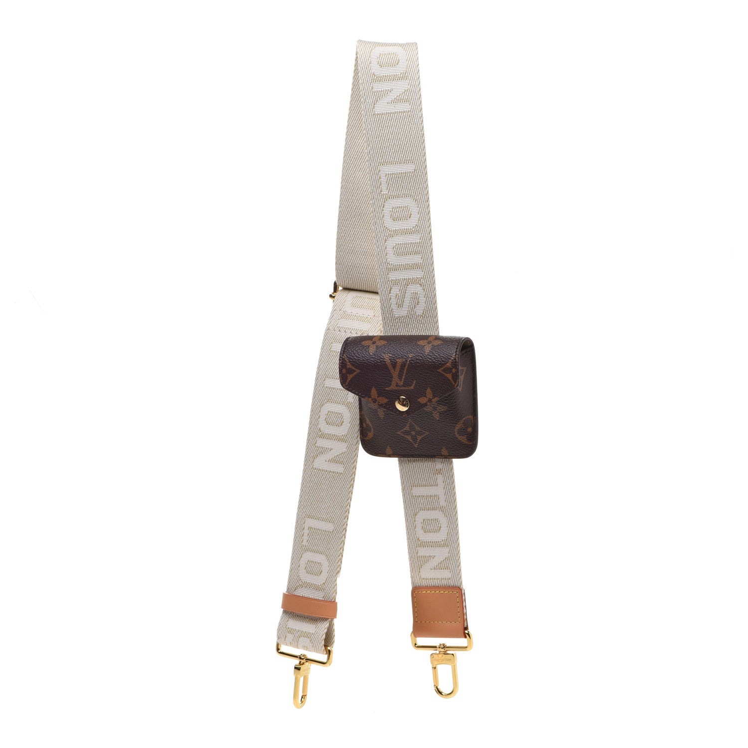Louis Vuitton Monogram Utility Crossbody Bandouliere Shoulder Strap Beige 1 of 6