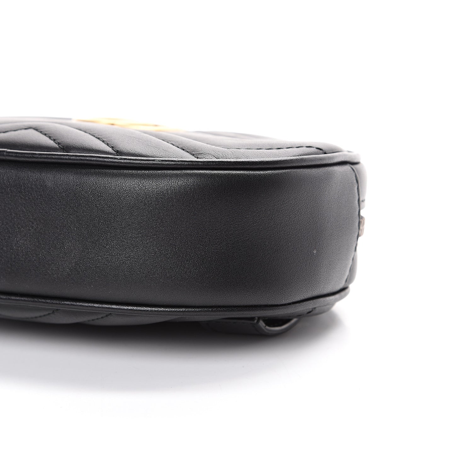 Calfskin Matelasse GG Marmont Belt Bag 85 34 Black