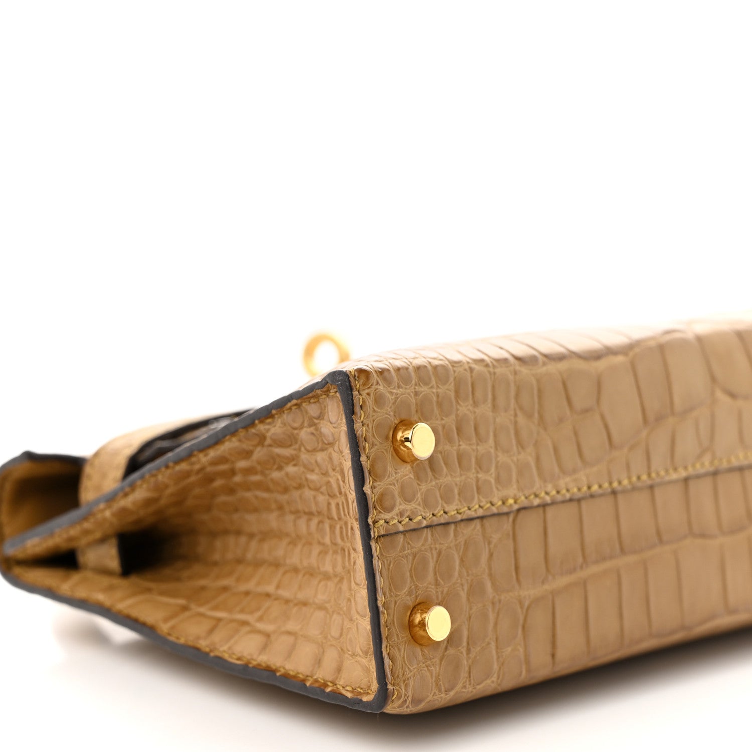 Hermes Matte Alligator Mini Kelly Sellier 20 Kraft 9 of 11