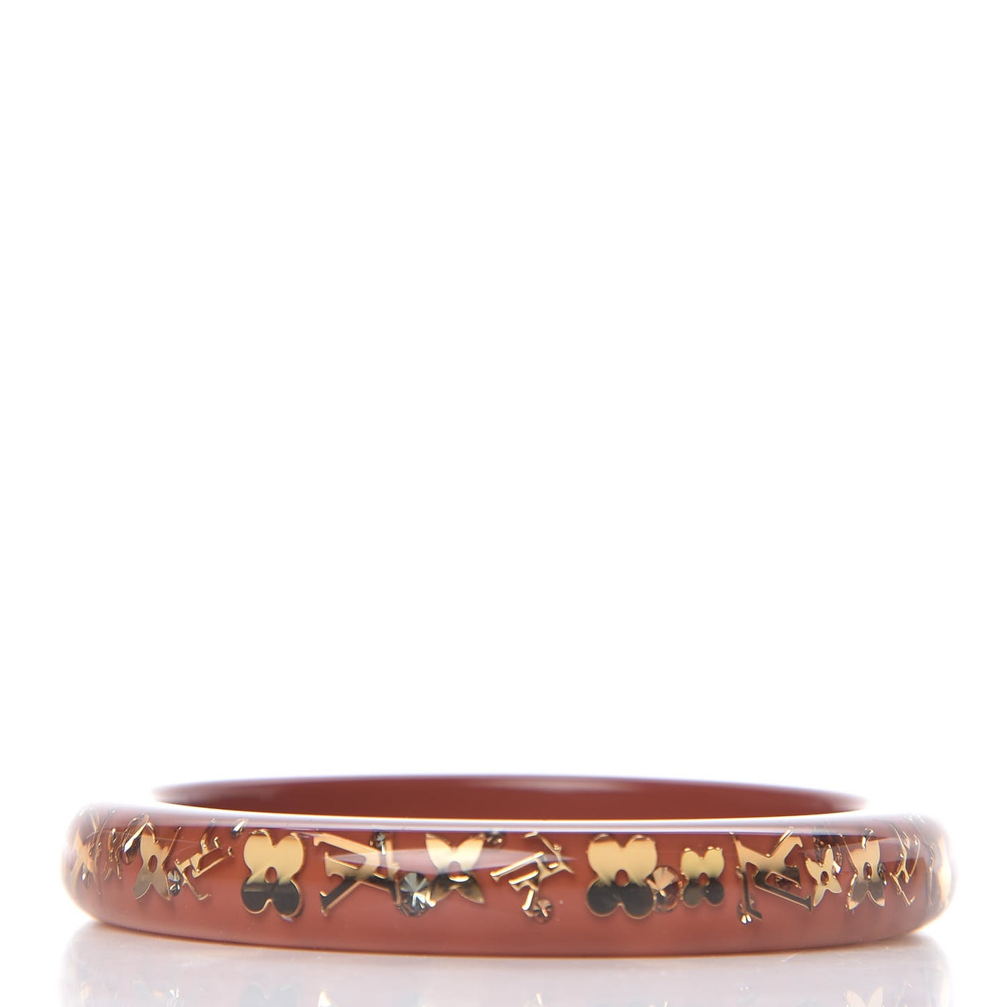 Resin Swarovski Small Inclusion Bracelet PM Caramel