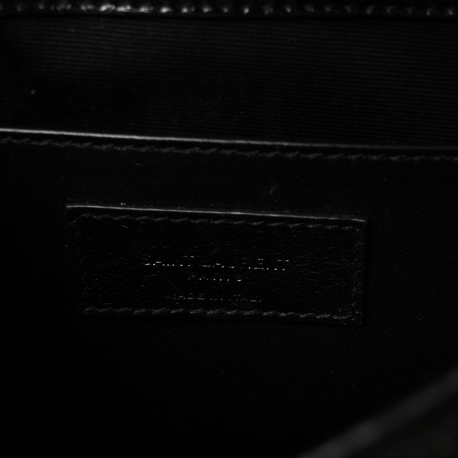 Saint Laurent Crinkled Calfskin Matelasse Monogram Baby Niki Chain Satchel Black 10 of 19