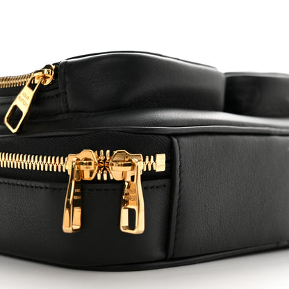 Louis Vuitton Calfskin Monogram Embossed Utility Crossbody Black 9 of 10
