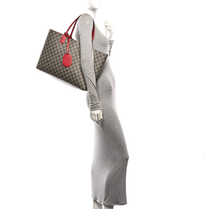 Gucci GG Supreme Monogram Medium Reversible Tote Beige Red 2 of 10