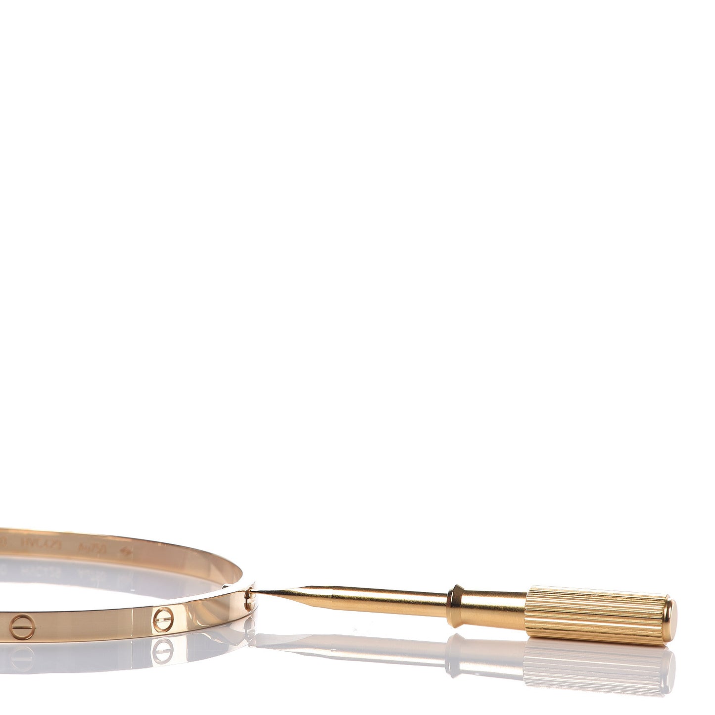 18K Yellow Gold Small LOVE Bracelet 20