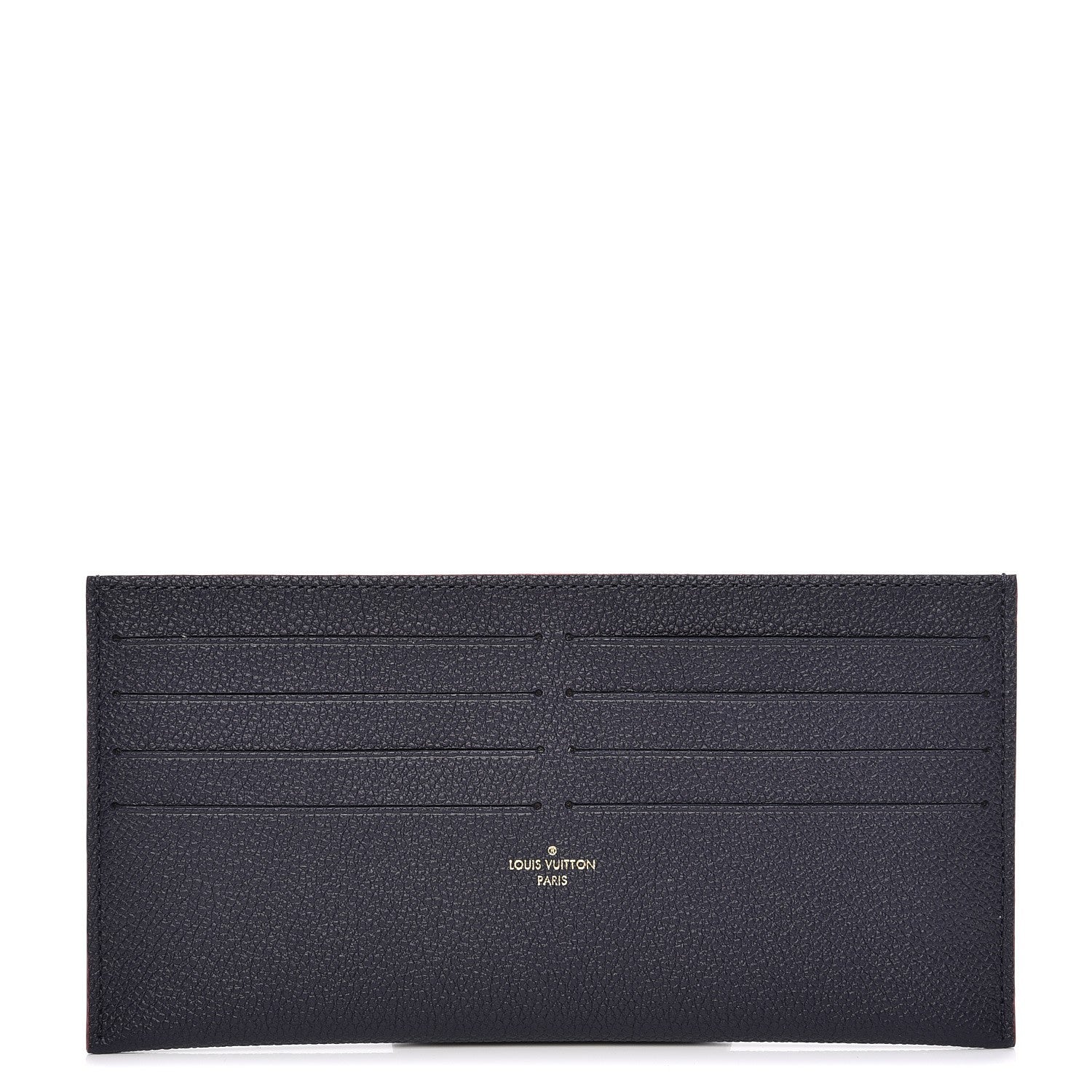 Louis Vuitton Calfskin Felicie Chain Wallet Card Holder Insert Marine Rouge 1 of 6