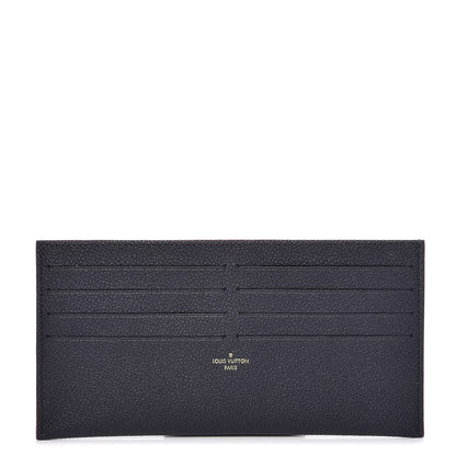 Louis Vuitton Calfskin Felicie Chain Wallet Card Holder Insert Marine Rouge 1 of 6