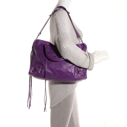 Balenciaga Agneau Classic Hardware City Ultraviolet 2 of 12