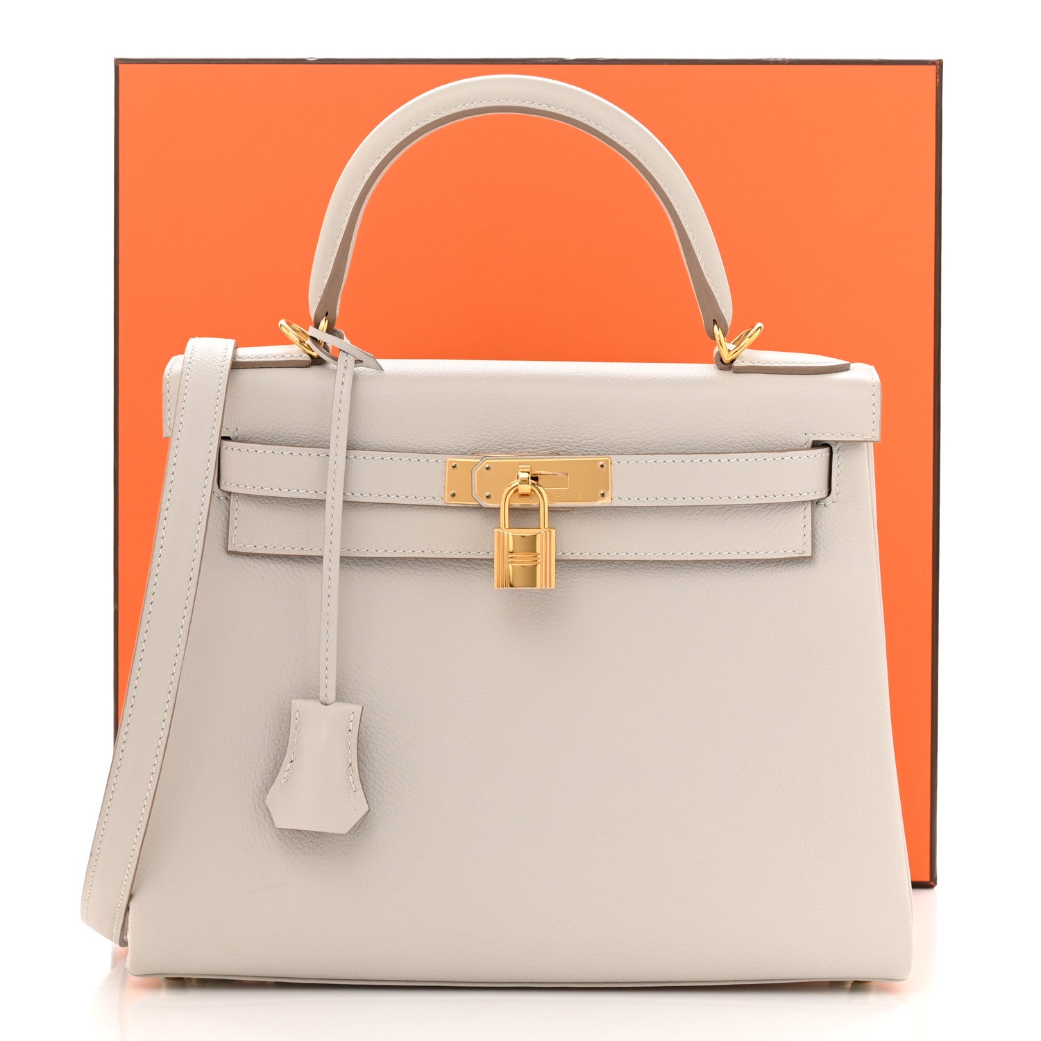 Hermes Evercolor Kelly Retourne 28 Gris Perle 12 of 12