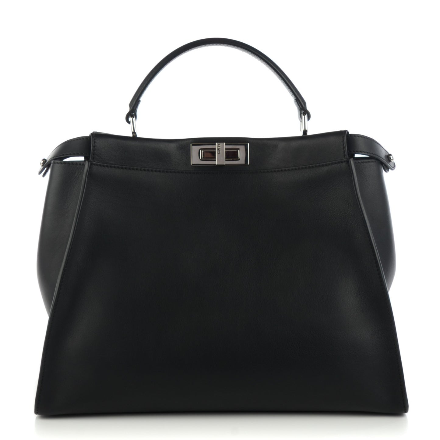 Vitello Seta Python Crocodile Monster Eyes Large Peekaboo Iconic Satchel Black Girasole