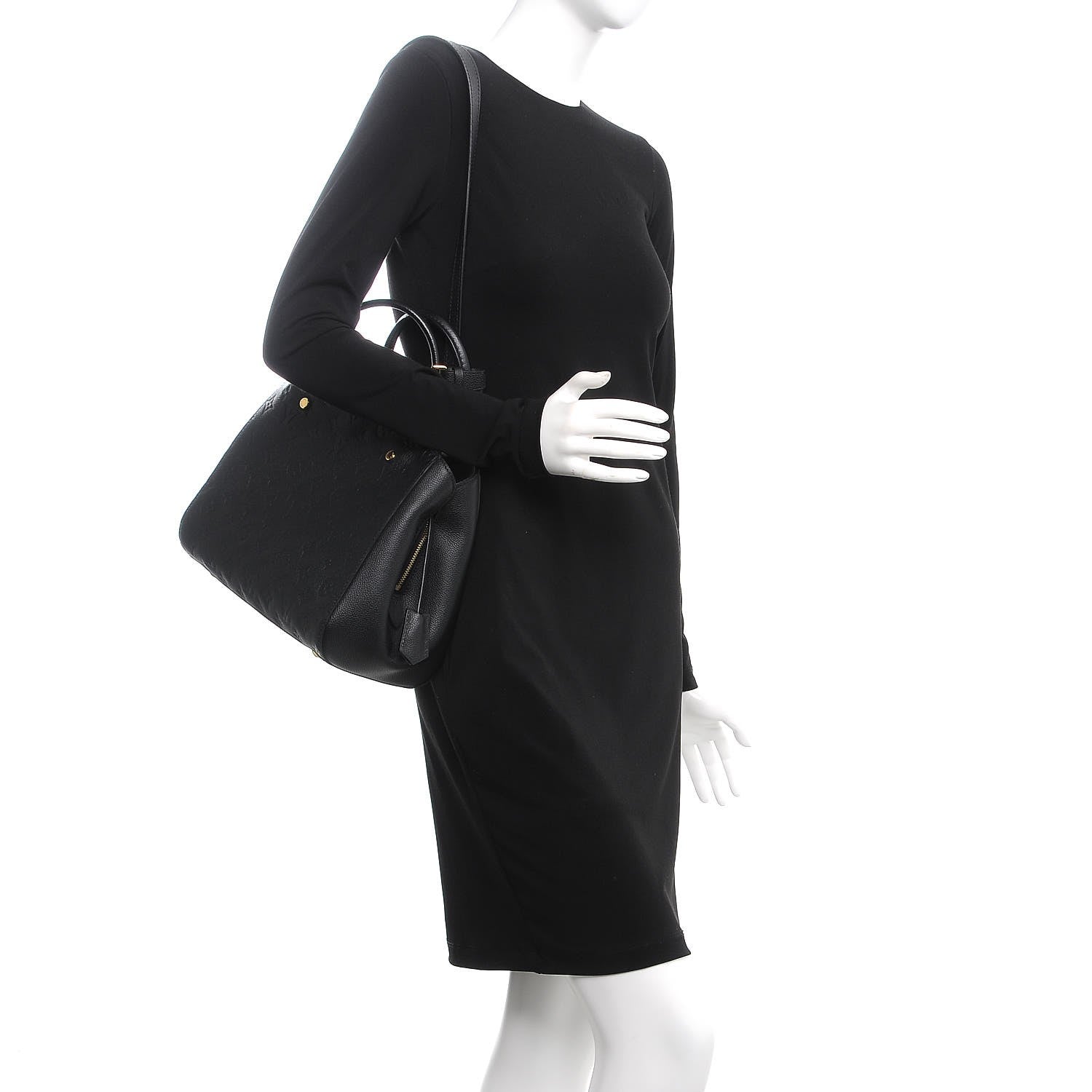 Louis Vuitton Empreinte Montaigne MM Black 2 of 8