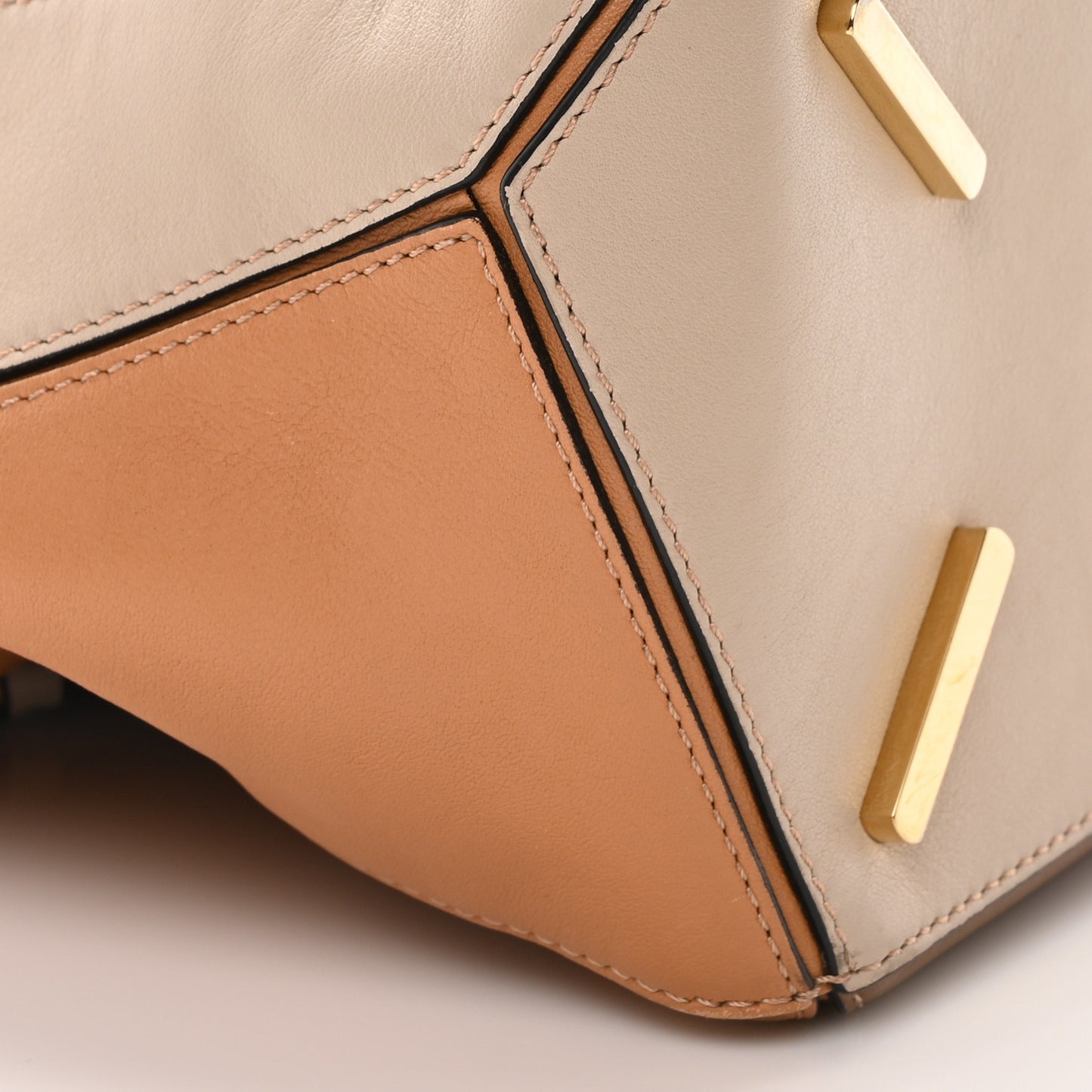 Calfskin Medium Puzzle Bag Warm Desert Mink
