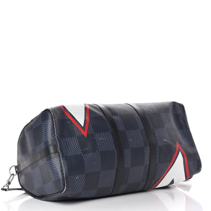 Louis Vuitton Damier Cobalt America's Cup Regatta Keepall Bandouliere 55 4 of 18