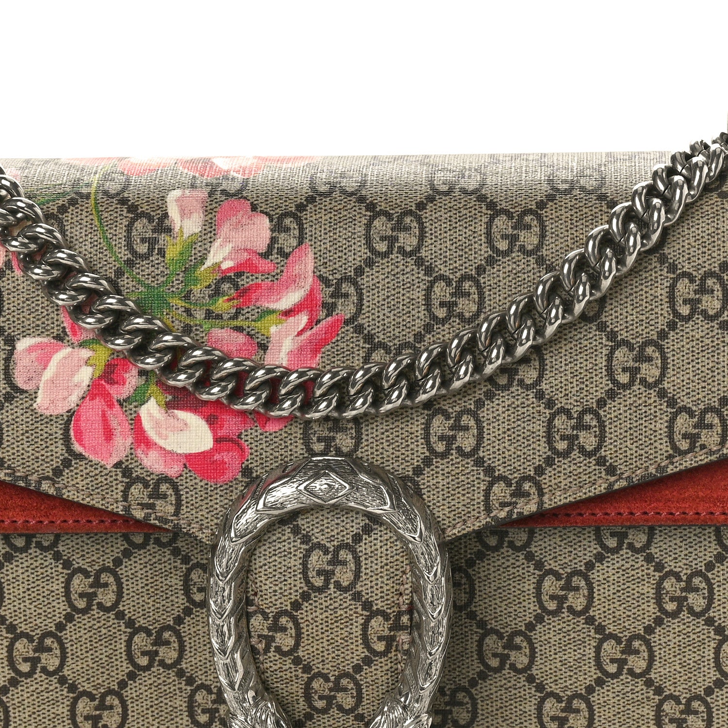 Gucci GG Supreme Monogram Blooms Small Dionysus Shoulder Bag Beige Multicolor Dry Rose 8 of 12